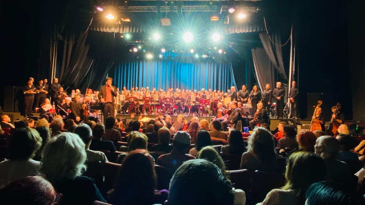 Tribute to Francis on the first anniversary of his   death.  San Martin Theatre - Culture
